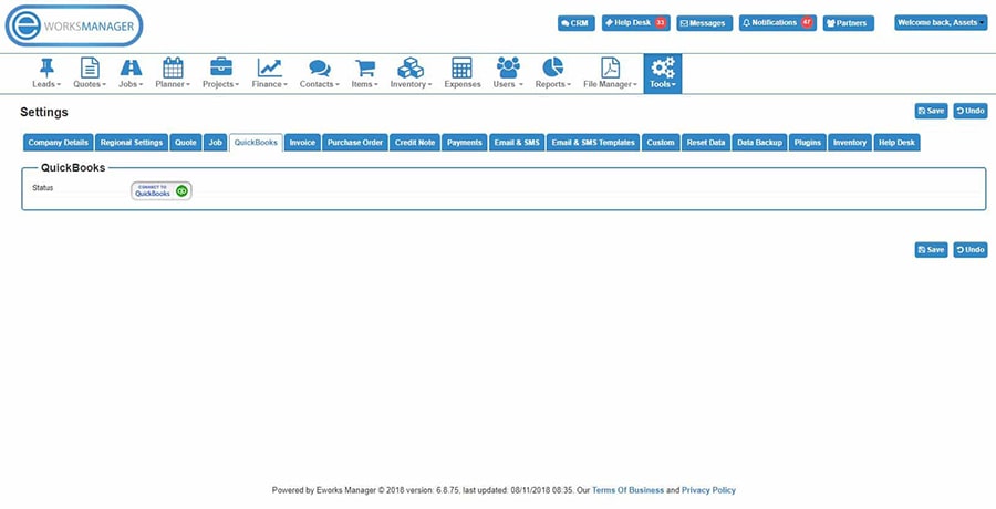 Connect To QuickBooks